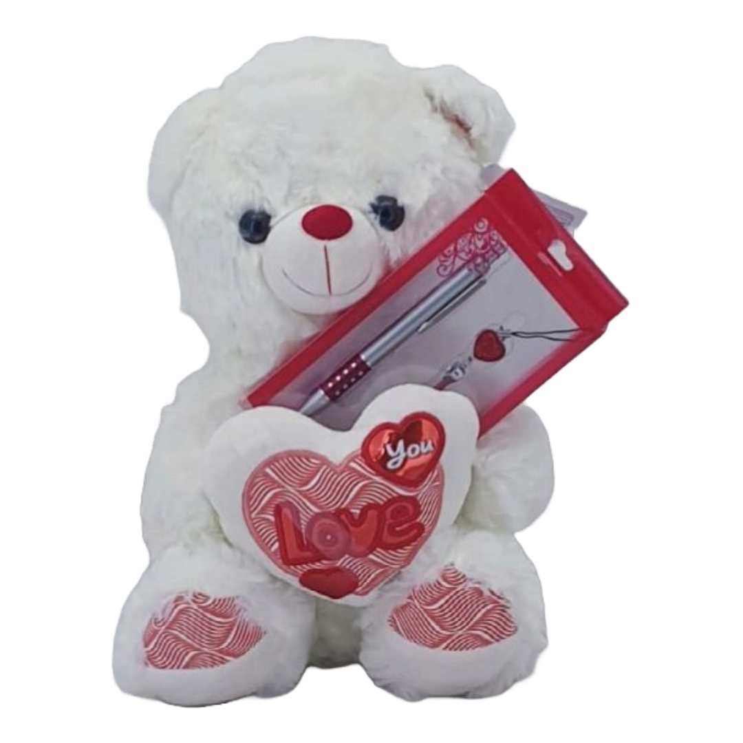 Teddy, Pen & Keyring Gift Set for Valentine’s Day  