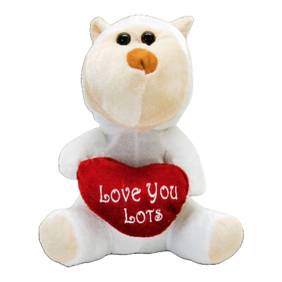  15cm White Love Monkey Plush Gift  