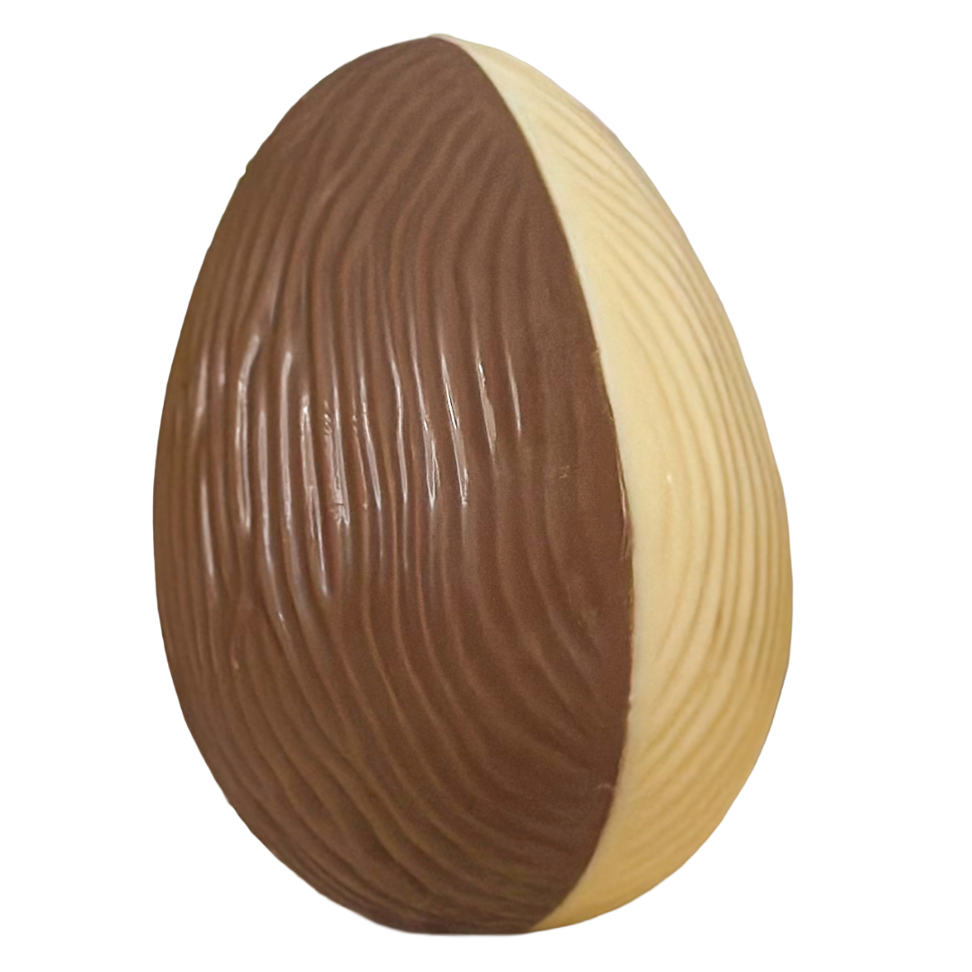 Milk & White Bark Egg (80x55mm)