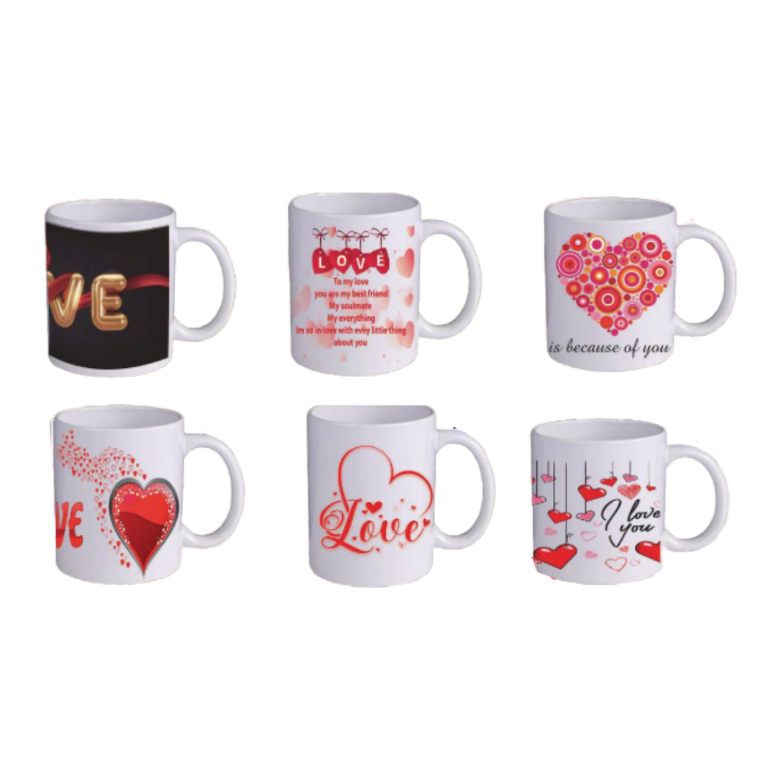 Assorted Valentine's Day Themed Ceramic Mugs 11oz-Gifting Occasions-corporate valentines day gifts | valentine's day gifts for employees