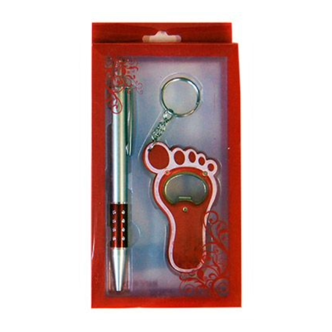 Red Pen & Keyring Set Valentine’s Gift  