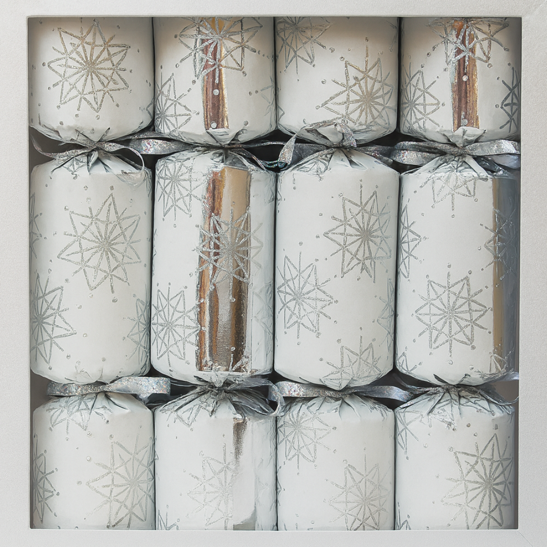 Xmas crackers silver/white