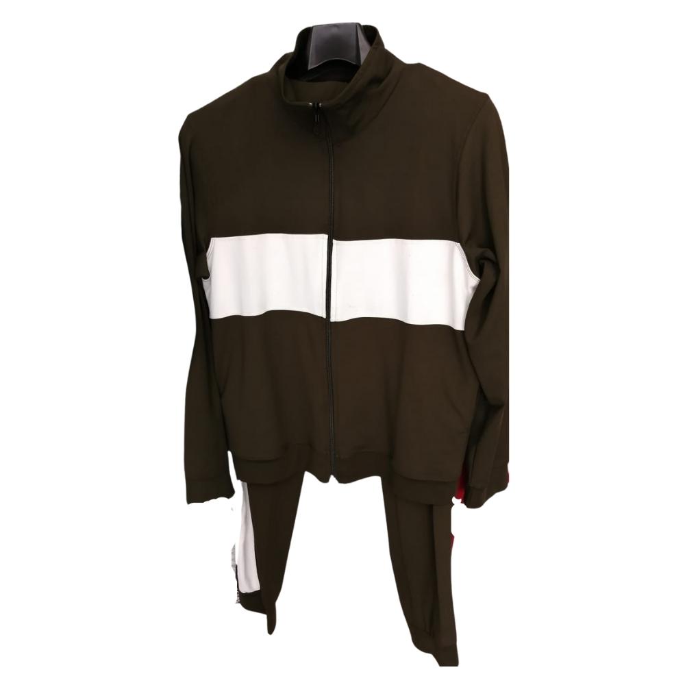 Kessra Track Suite | Silver Edition | Brown / White