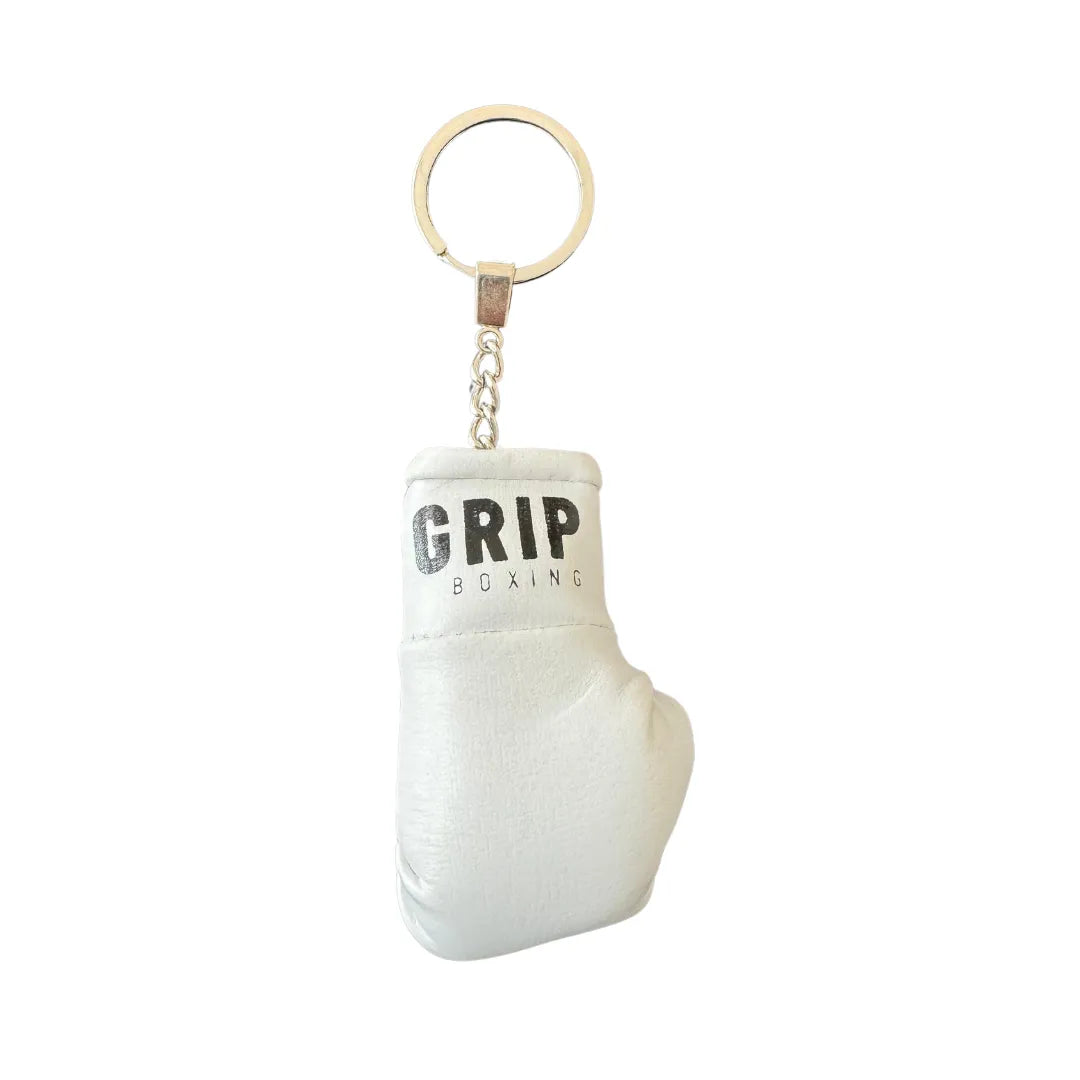 Grip Boxing Gloves Keyring | White