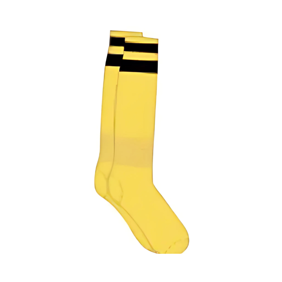 Grip Soccer Socks | High Quality | Each | Gold with Black Strips