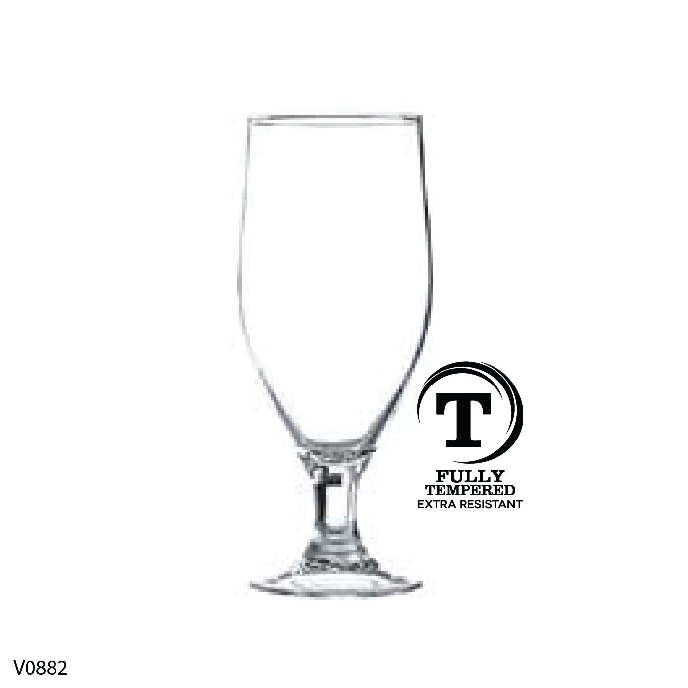 Vicrila Dunkel Stem Beer 380ml | Beer Glass Suppliers 