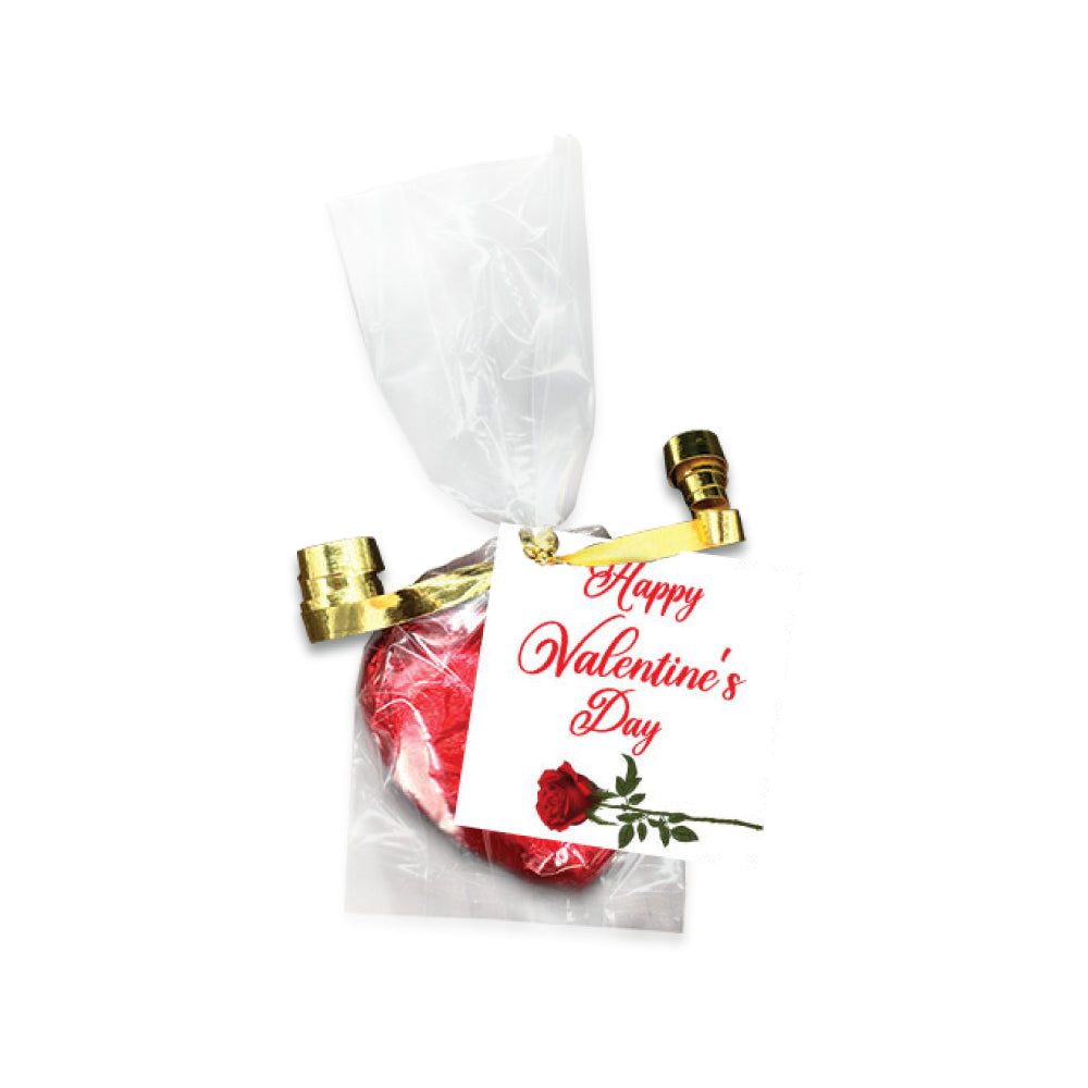 Milk Chocolate Heart with Card & Bag – Valentine’s Gift  