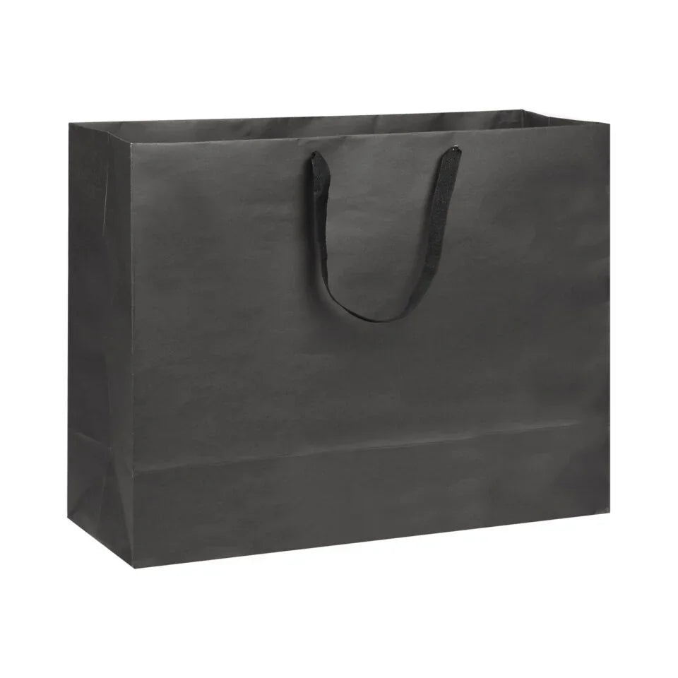 Black Velvet Touch Carrier Bag