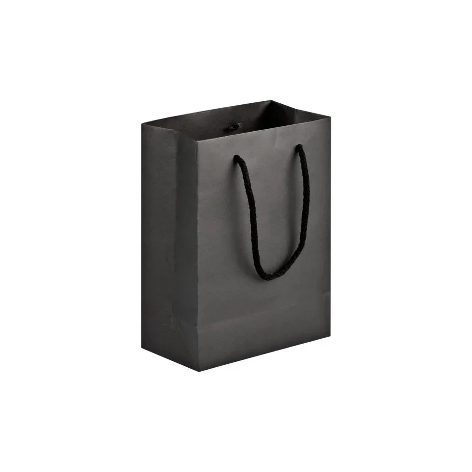 Black Velvet Touch Carrier Bag