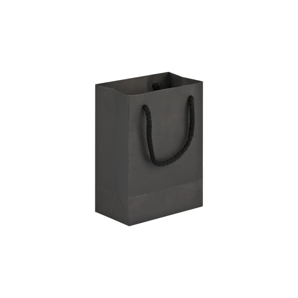 Black Velvet Touch Carrier Bag