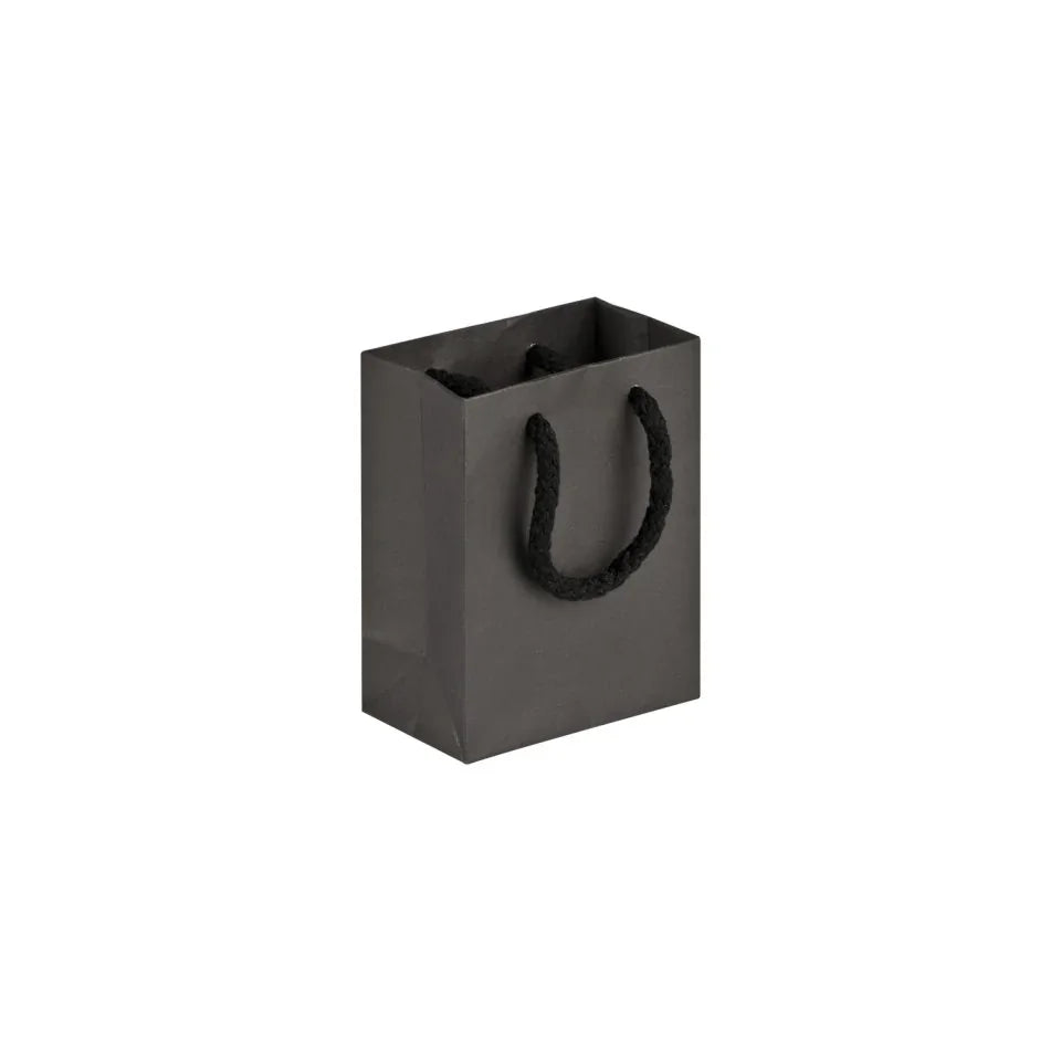 Black Velvet Touch Carrier Bag