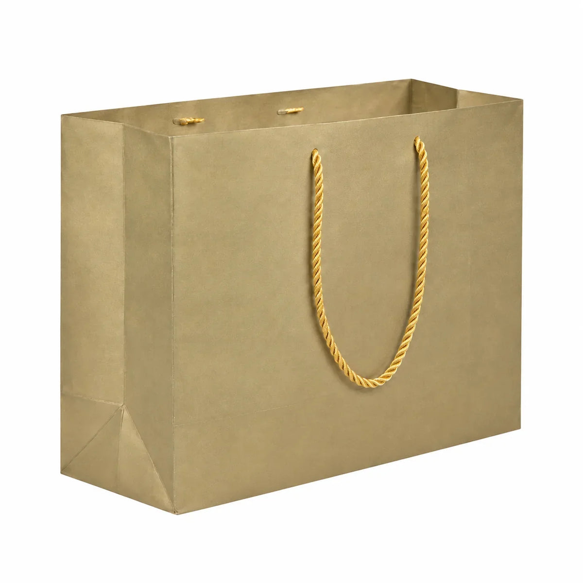 Gold Velvet Touch Carrier Bag