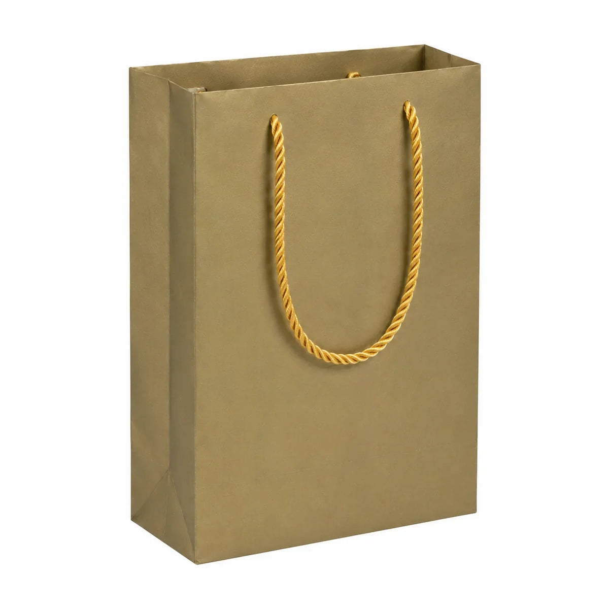 Gold Velvet Touch Carrier Bag