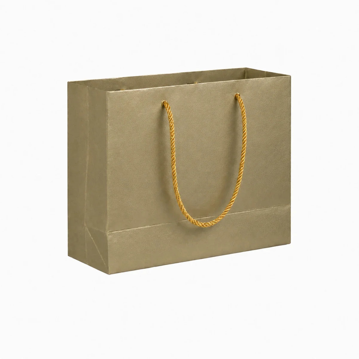 Gold Velvet Touch Carrier Bag