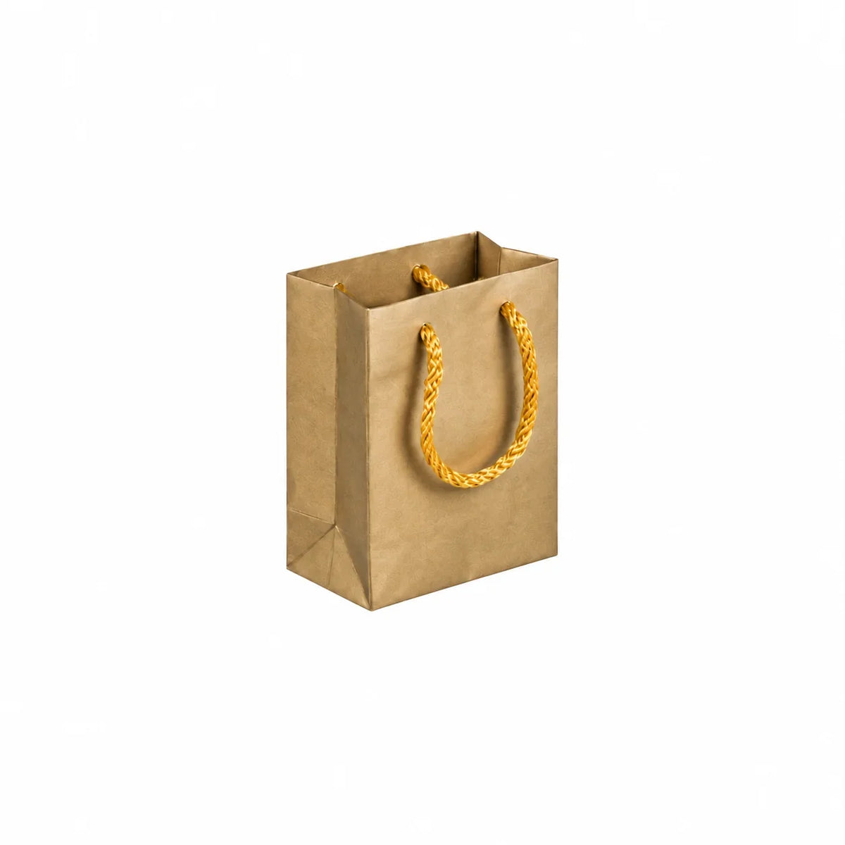 Gold Velvet Touch Carrier Bag