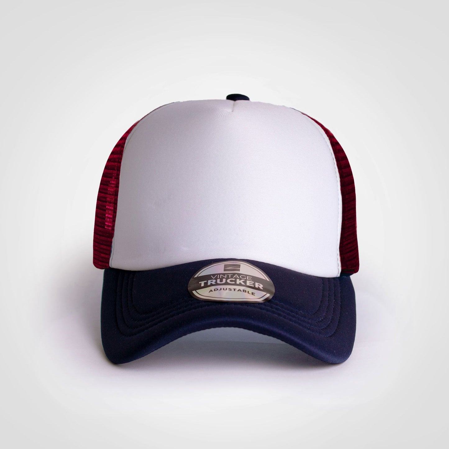Vintage Trucker Three Tone Cap-Trucker Caps-wholesale-5 panel-caps-Just Brand