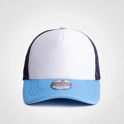 Vintage Trucker Three Tone Cap-Trucker Caps-wholesale-5 panel-caps-Just Brand