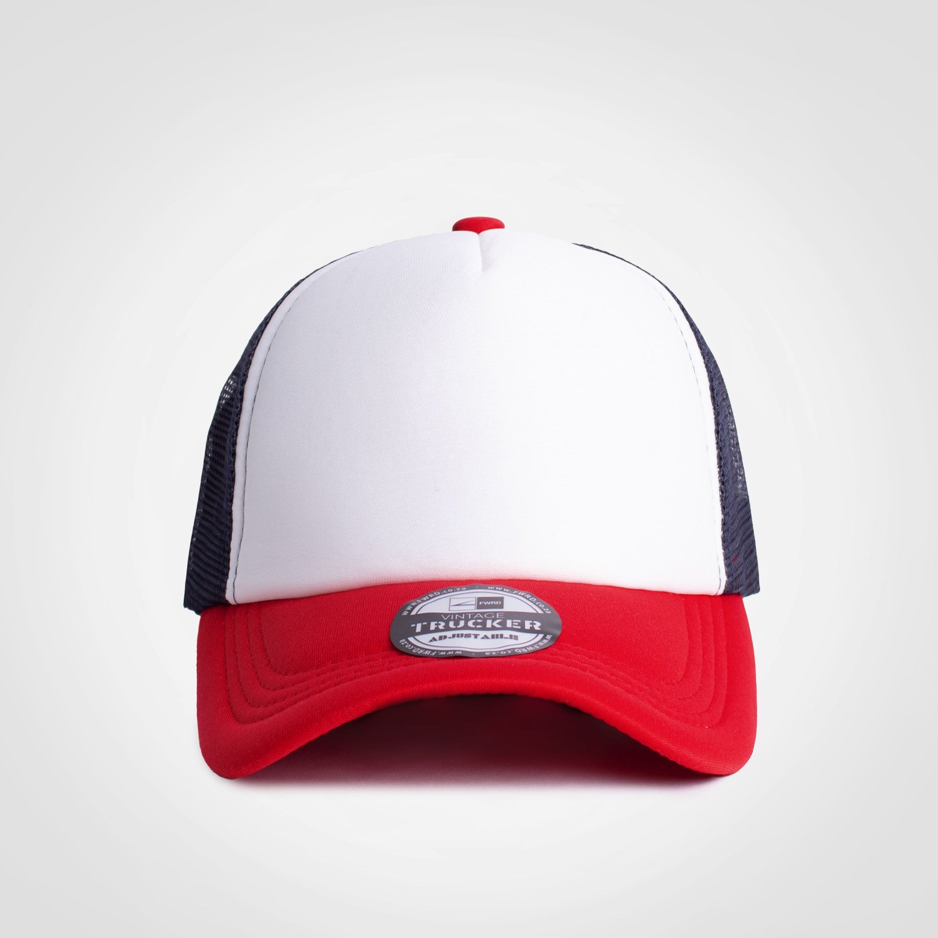 Vintage Trucker Three Tone Cap-Trucker Caps-wholesale-5 panel-caps-Just Brand