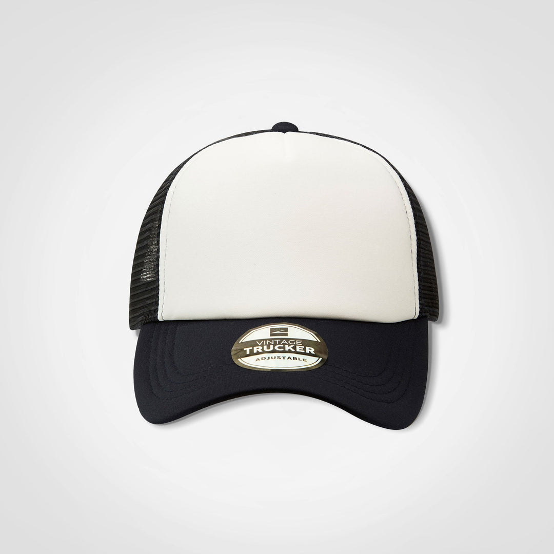 Vintage Trucker Two Tone Cap-Trucker Caps-wholesale-5 panel-caps-Just Brand