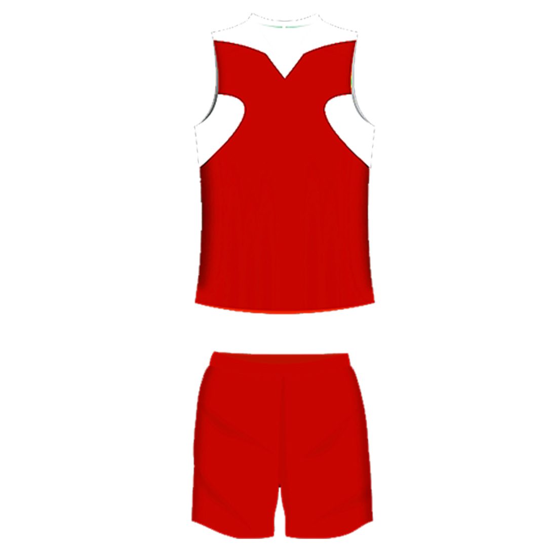 Grip Volleyball / Basketball Kit | 10 Top + 10 Shorts | Red