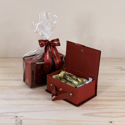 Geldhof Mini Suitcase Hamper (Maroon)