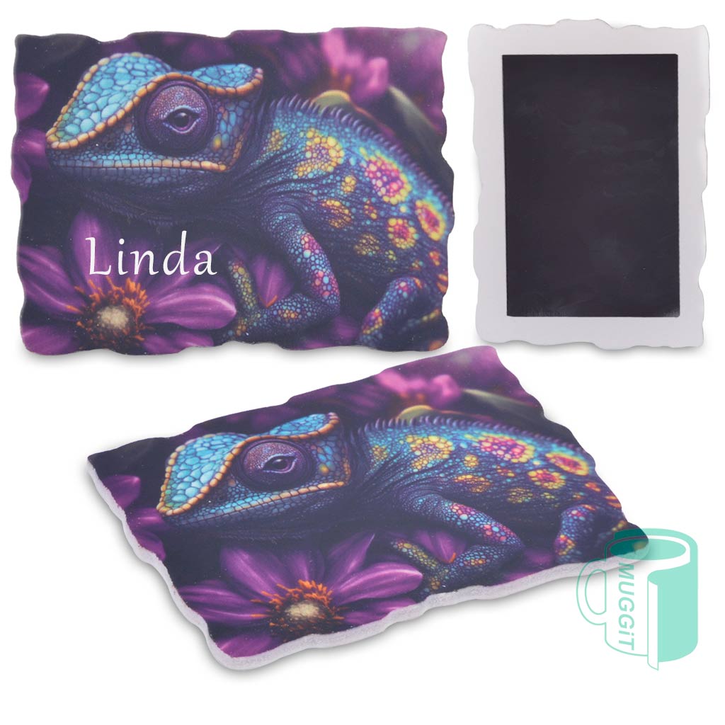 Wavy Sublimation Fridge Magnet - Pack of 5 - product view 2