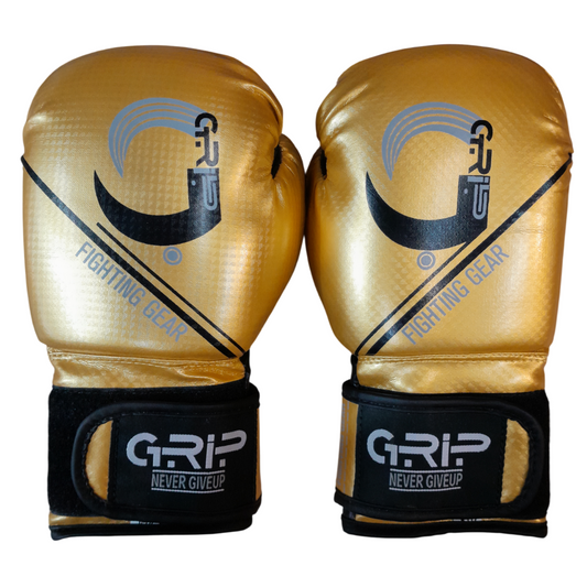 Grip Boxing Gloves | G7 Ultra Vinyl | Gold Colour (Limited Edition)
