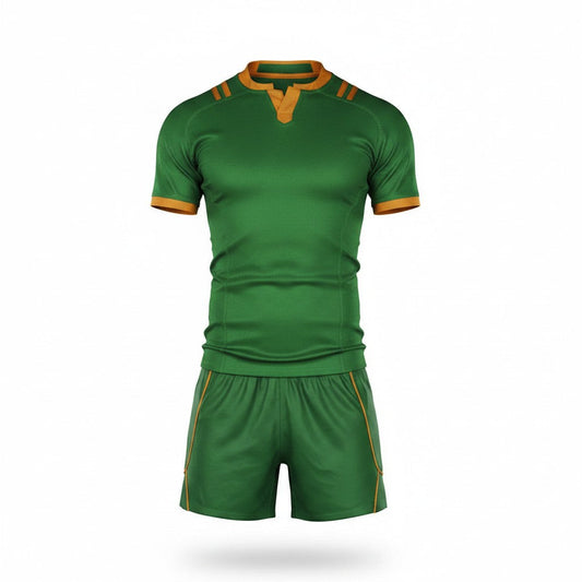 Rugby Players Kits | Standard | 4 Colors | Set of 22 | Gold / Green