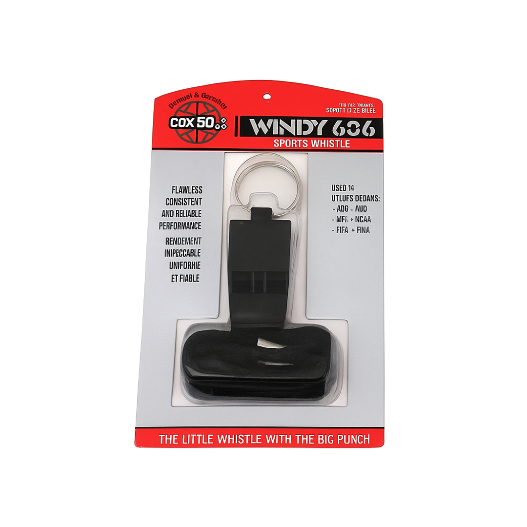 Grip Windy 636 Whistle | Plastic | Black