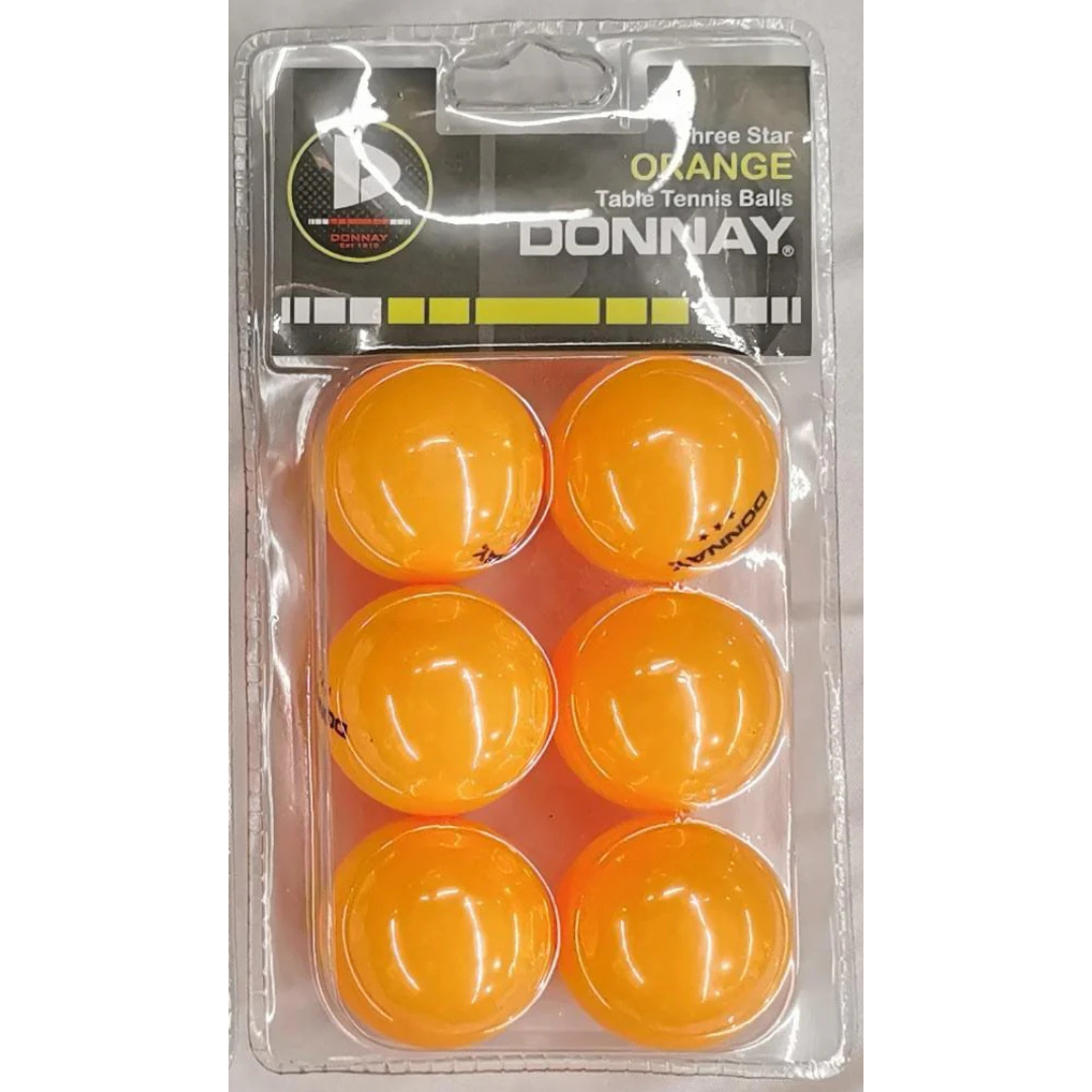 Donnay Table Tennis Ball | Three Star | Orange