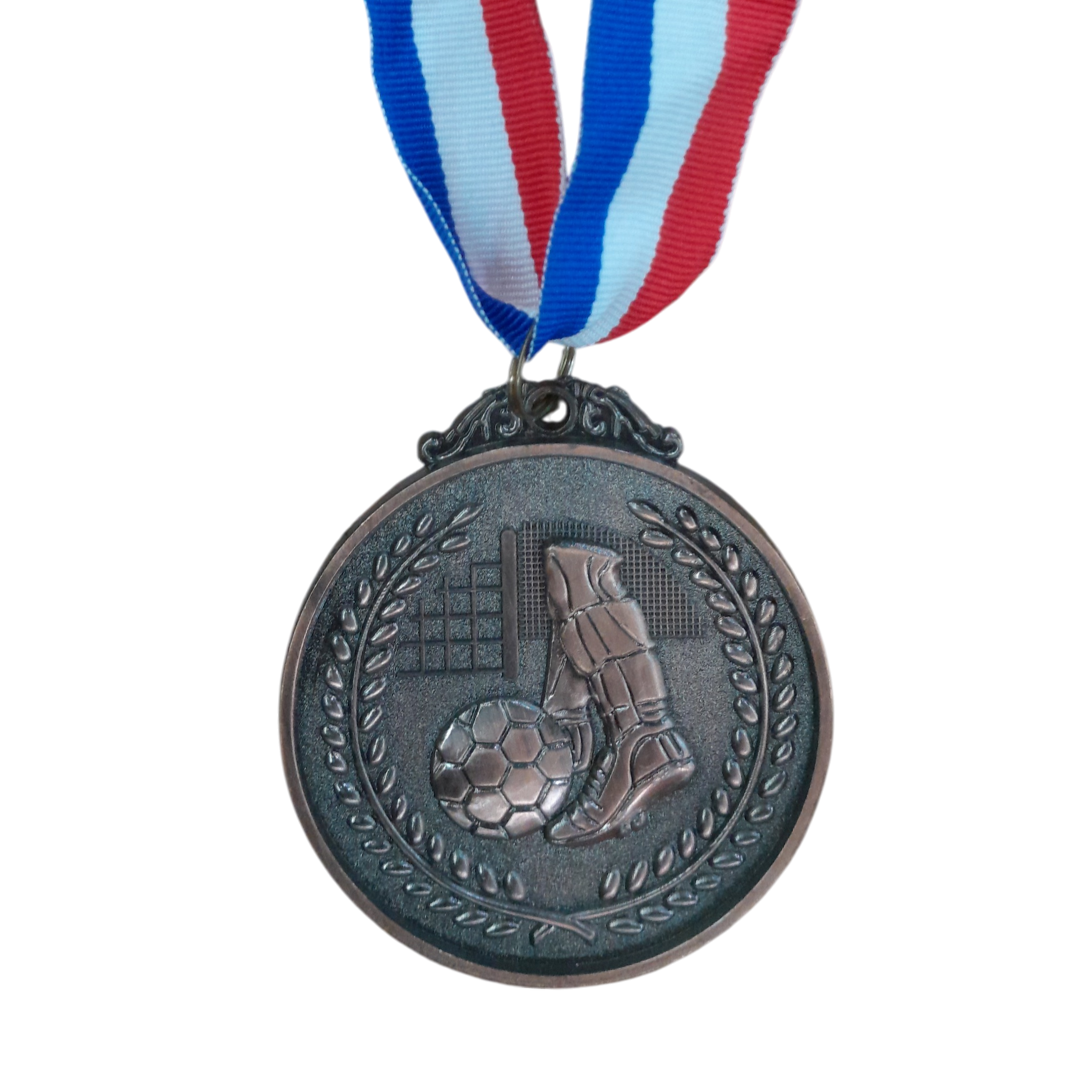 Grip Soccer Engraved Medal | Bronze Large 6cm