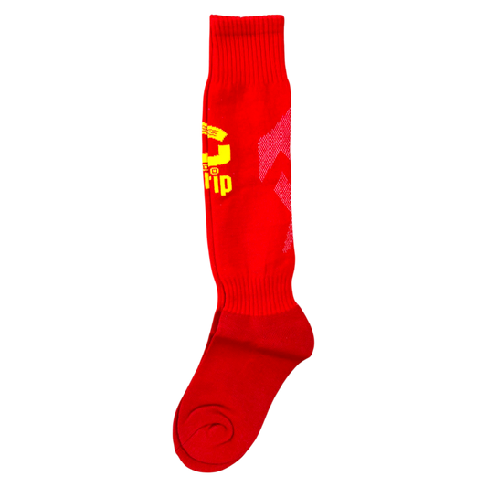 Grip Premium Padded Soccer Socks | Red | Set Of 14