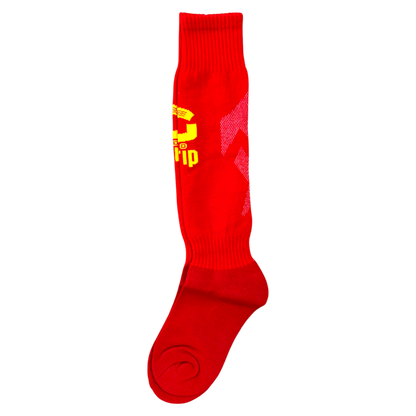 Grip Premium Padded Soccer Socks | Red