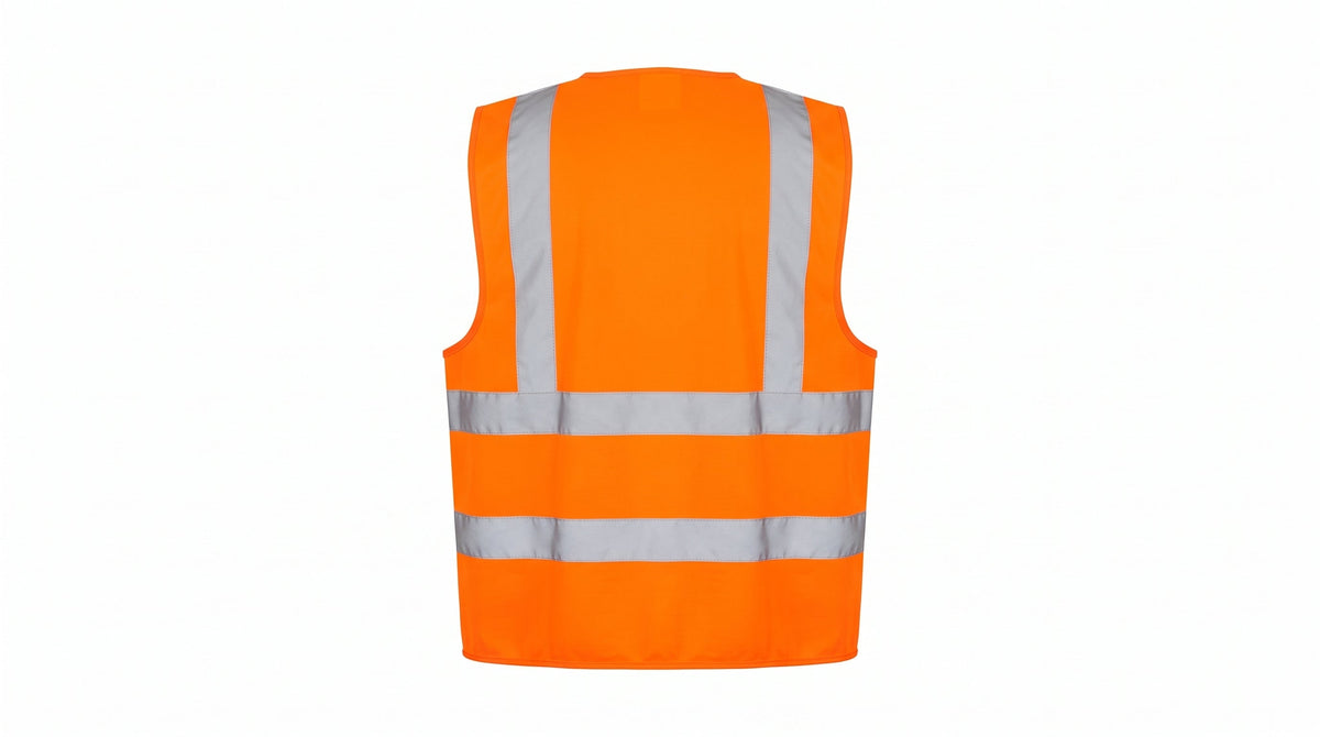 Hi-Vis Orange Safety Vest – High-Visibility Reflective Workwear