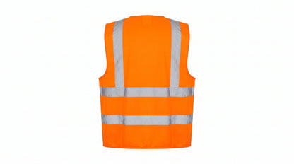 Hi-Vis Orange Safety Vest – High-Visibility Reflective Workwear