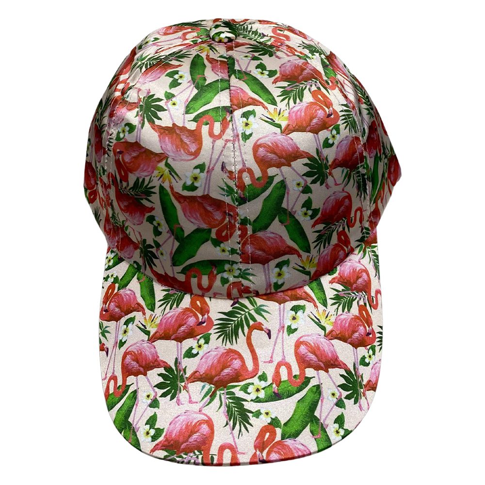 Floral Caps | White Flamingo