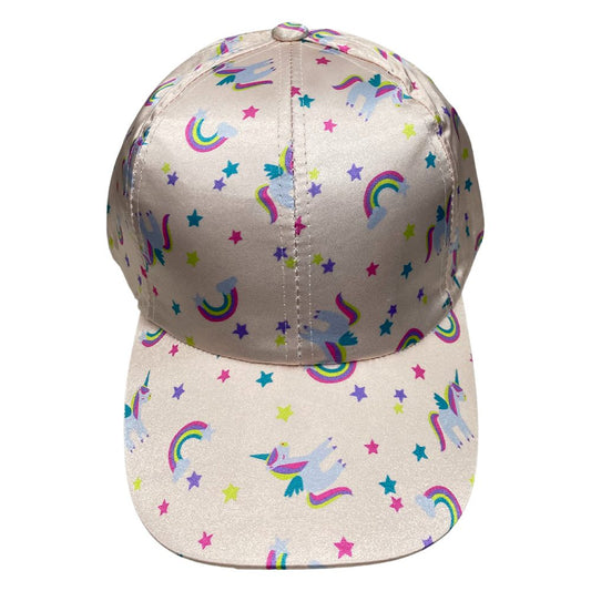 Floral Caps | White Pony Rainbow