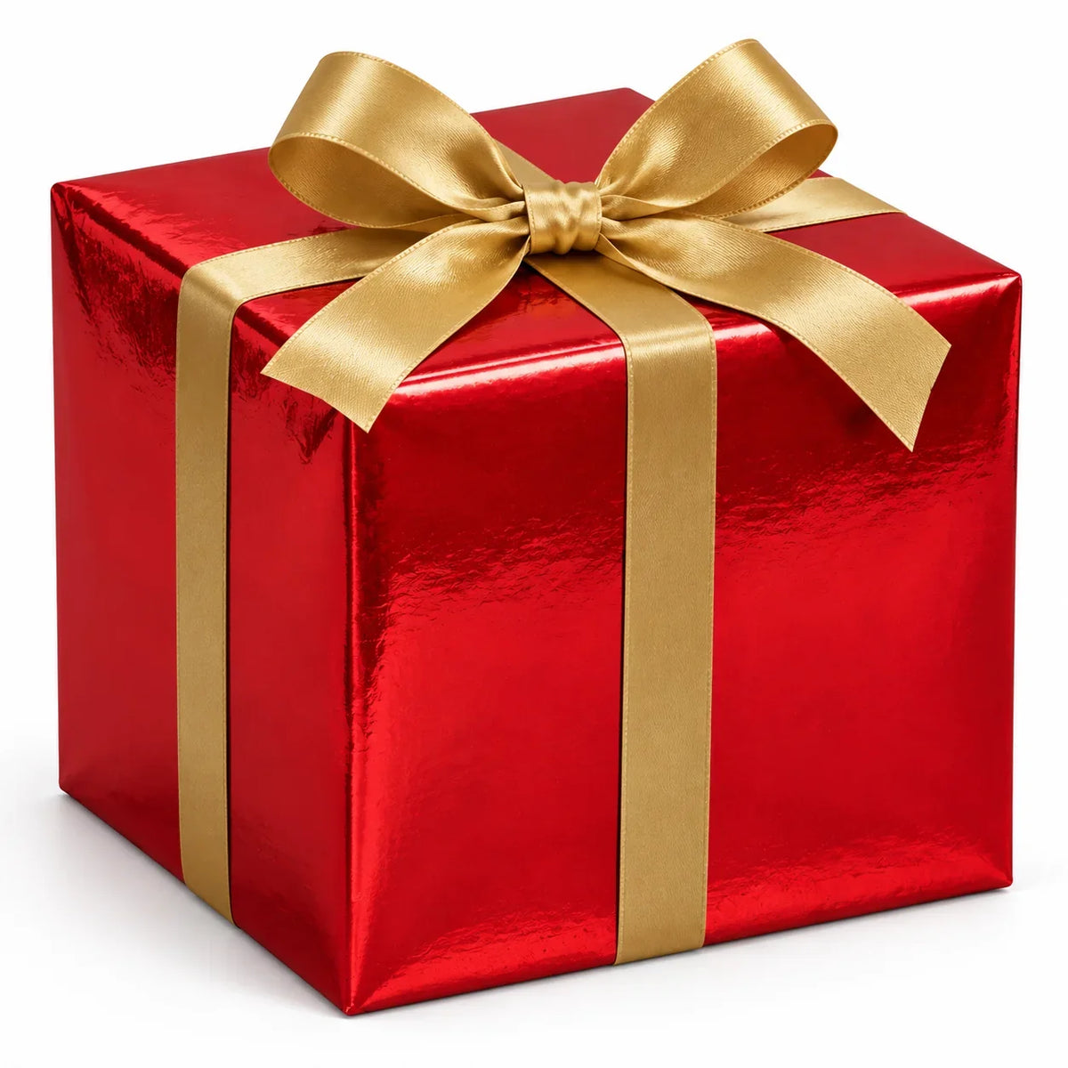 Metallic Red Christmas Wrap