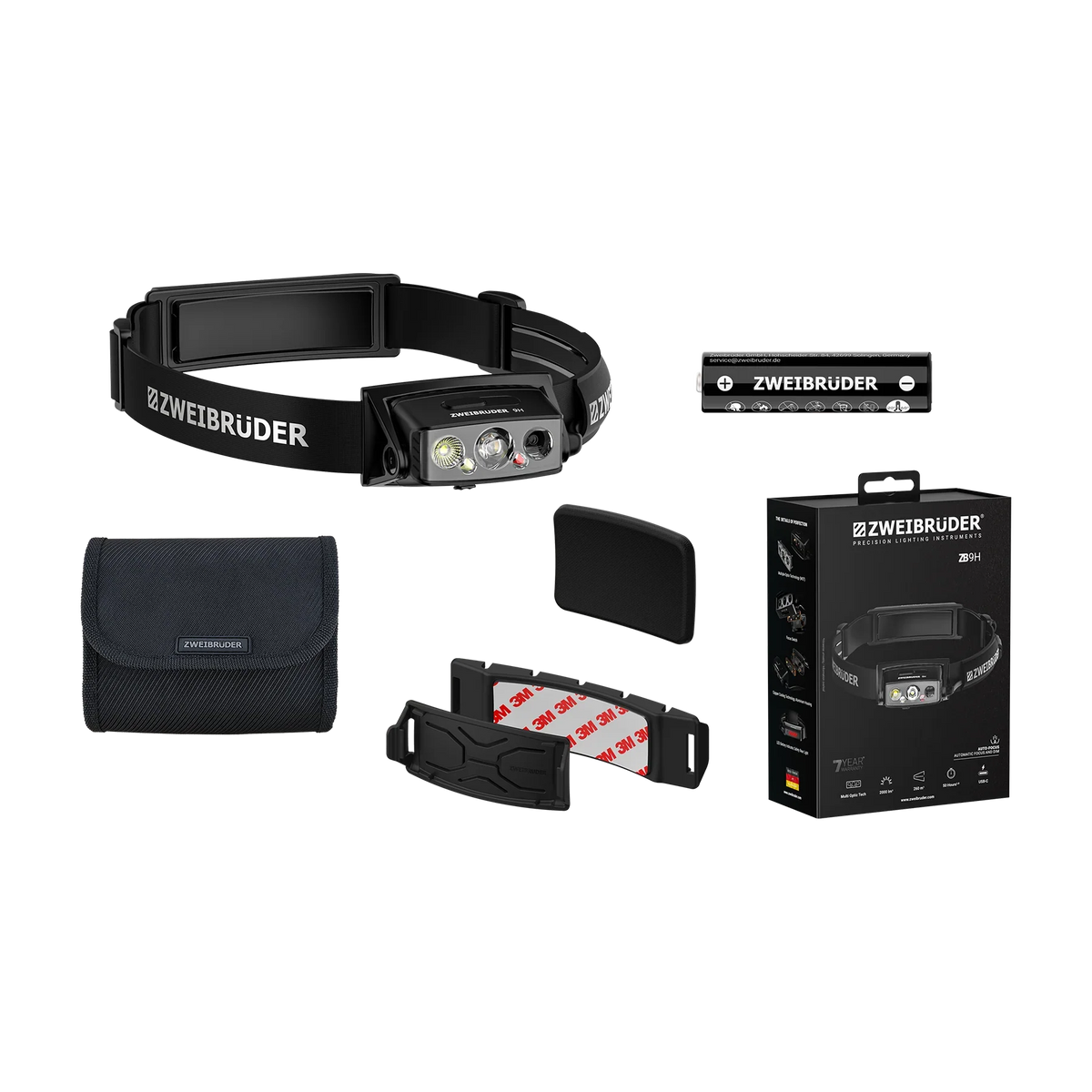 Zweibruder Zweibrüder ZB9H LED Headlamp 2000 lumens