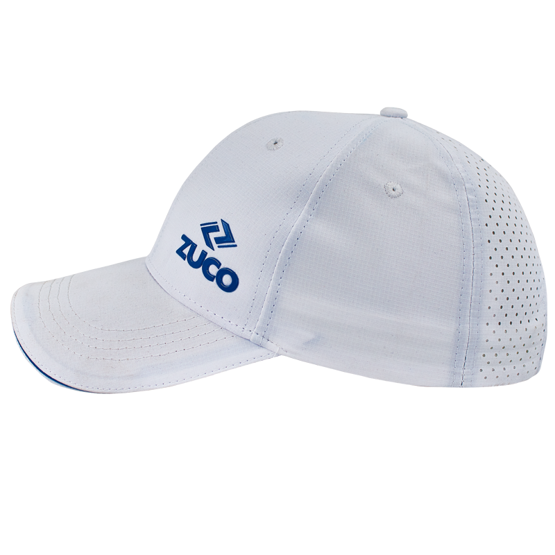 Zuco 6 Panel Polyester Cap – White