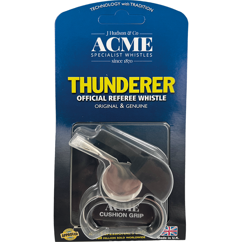 Acme 477/58.5 Thunderer Brass Finger Grip Whistle