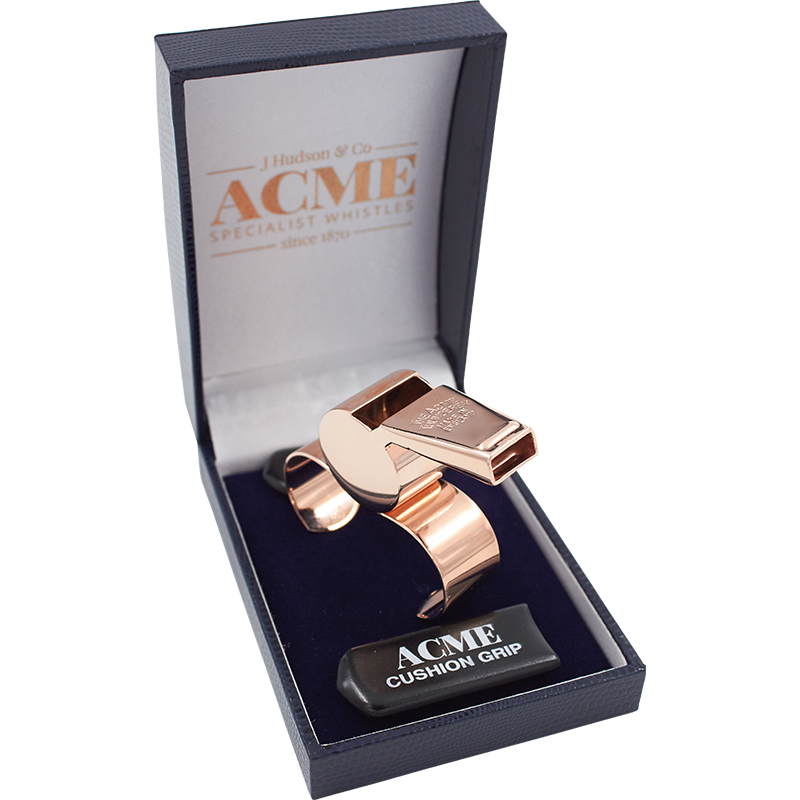 Acme 477/59.5 Thunderer Rose Gold Finger Grip Whistle