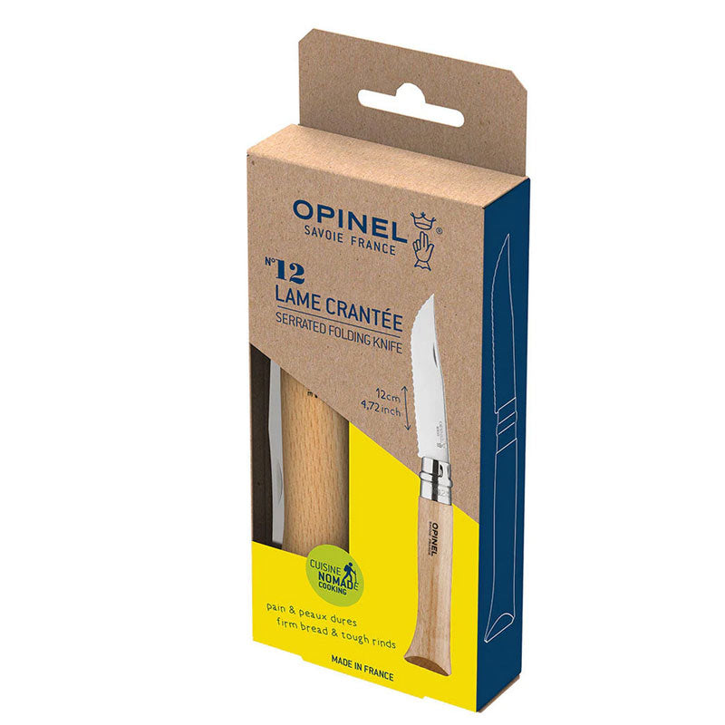 Opinel No 12 Serrated Stainless Steel Knife