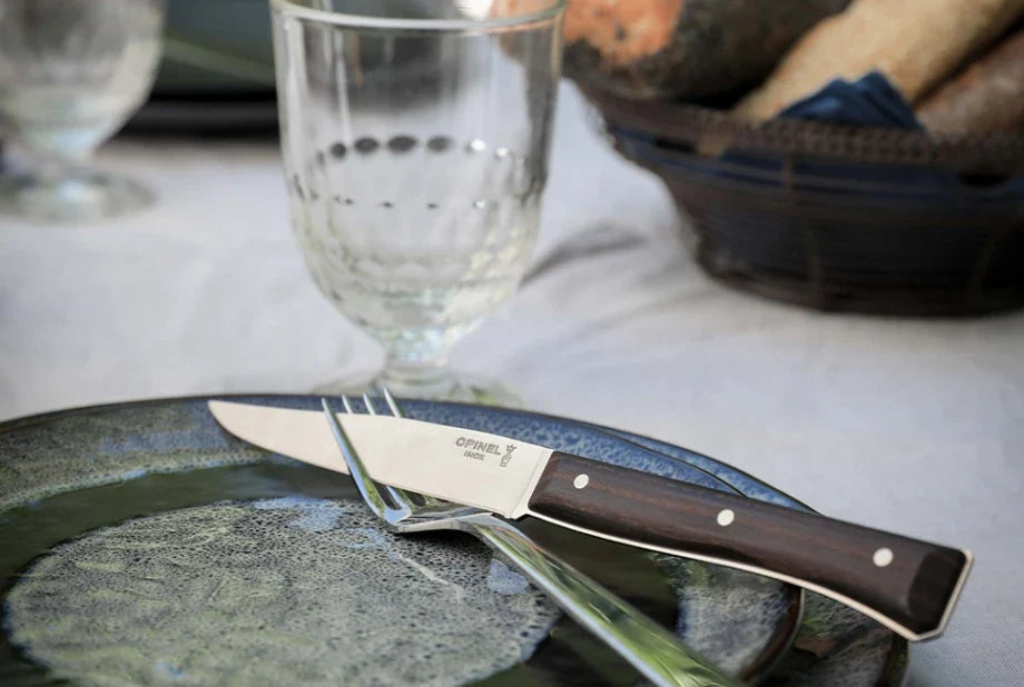 Opinel Facette Table Knives – Set of 4 – Thermo Heated