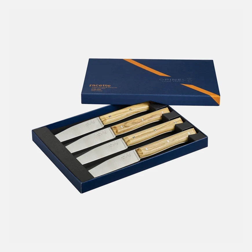 Opinel Facette Table Knives – Set of 4 – Olivier