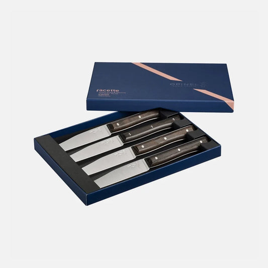 Opinel Facette Table Knives – Set of 4 – Thermo Heated