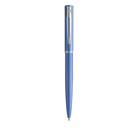 Waterman Allure Ball Pen Medium Nib Blue Ink - Blue Chrome Trim
