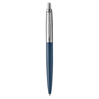 Parker Jotter XL Ball Pen Medium Nib Blue Ink Gift Box- Matte Blue Chrome Trim