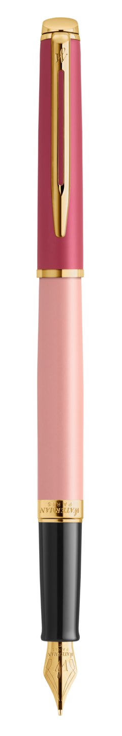 Waterman Hemisphere CB Fountain Pen Medium Nib Blue Ink - Pink Gold Trim