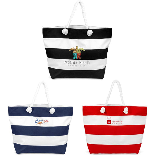 US Basic Coastline Cotton Beach Bag-Shoppers and Totes | Custom-branded & Personalised Bags | Giftwrap Shop